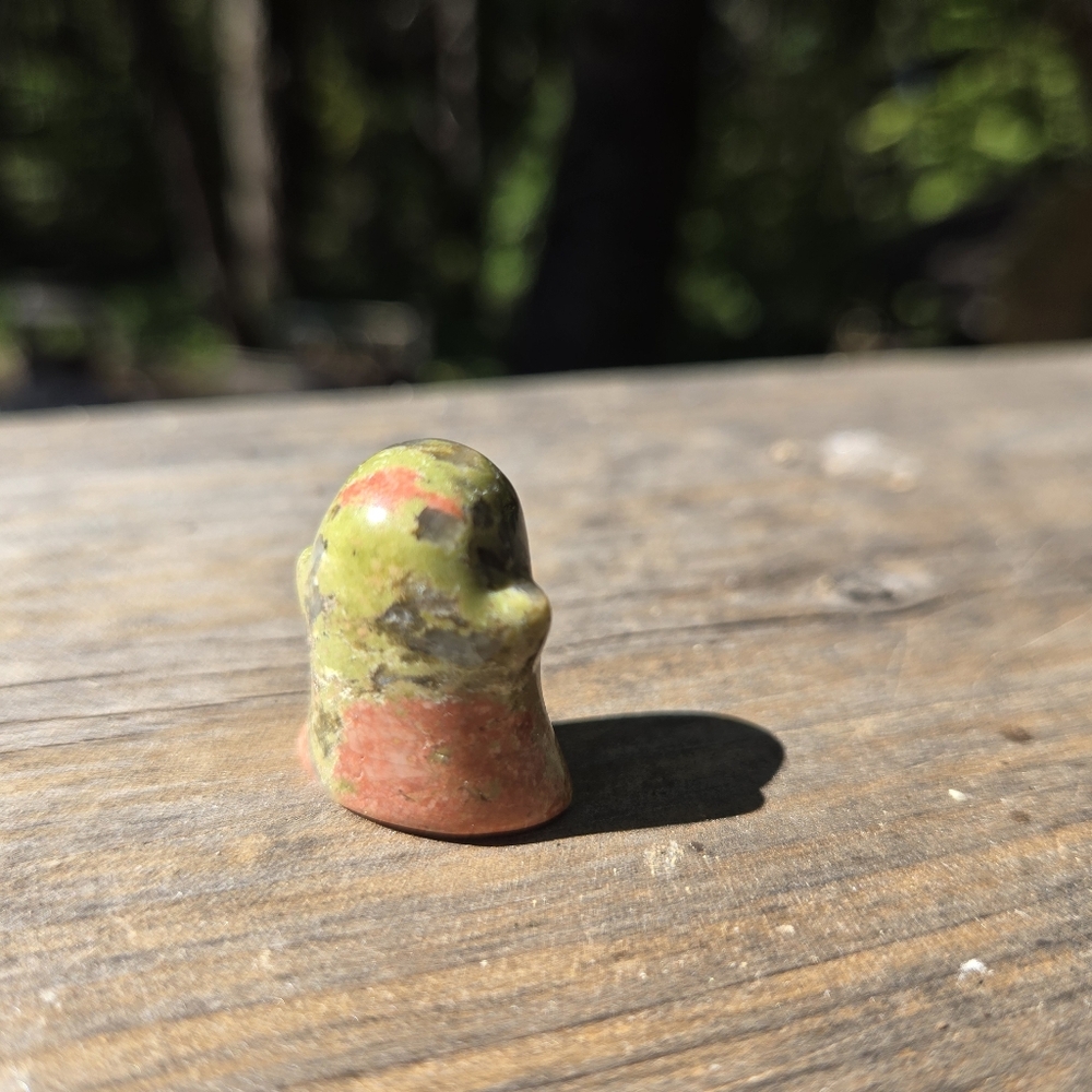 Unakite natural crystal mini ghost 1" - Picture 5 of 8